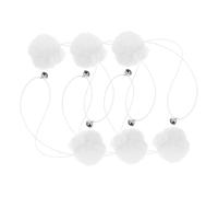 INOOMP 6 Pièces Boules de Suspendues pour Arbres à Chat avec Cloche Accessoires de Remplacement pour Poteaux à Griffer Jouets Interactifs Durables pour Stimulation et Divertissement des