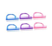 INOOMP 6 pièces Brosse à Ongles Poussière Brosse Manucure Résistante et Légère Nettoyeur Ongles Portable pour Salon et Usage Personnel