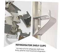 INOOMP 6 pièces Lot de Clips Fixation Support Étagère Réfrigérateur Crochets de Maintien pour Clayette Congélateur Accessoires et Sécurisés pour Rangement Frigo