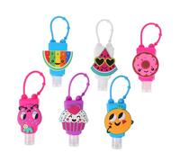 INOOMP 6 pièces Lot de Flacons Voyage Silicone avec Housse Cartoon Anti-fuite Distributeur Gel Portable pour Shampooing et Savon Facile à Transporter pour Garçon Fille Couleur Aléatoire
