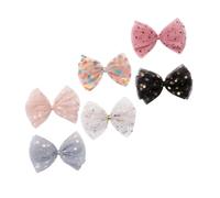 INOOMP 6 pièces Lot de Grandes Barrettes Cheveux Noeud pour Filles Accessoires Coiffure Colorés Antidérapantes et Durables Décoration Mode pour Cheveux Épais