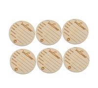 INOOMP 6 Pièces plaque bébé petite fille articles pour bébés cartes d'étape de bébé cartes du mois du nouveau-né ton Oh signes de nom nouveau-né signes de naissance infantile en bois