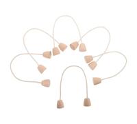 INOOMP 6 Pièces Portail de Croquet pour Garçon et Filles en Bois avec Corde en Coton, Installation Sécurisée et Design Sécurisé, pour Jeux en Plein Air au Parc Jardin