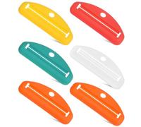 INOOMP 6 pièces Tube Squeezer Set For Toothpaste And Face Wash Tubes Plastic Toothpaste Squeezing Tool With Clips Easy To Use Dispenser