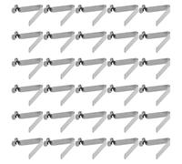 INOOMP 60 Pcs Clip à Ressort de V 30 Mm pour Tube Creux Simple Tête, Boucle de Fixation Tubulaire pour Poteau de Tente et Pagaie de Kayak, Ressort Tubulaire Robuste pour