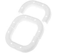 INOOMP 6pcs Clips de Fixation Coudés à 90 Degrés en Pom pour Tubes Pe 3/8 Pouces, Support de Montage Blanc pour Cintre, Installation Facile et Gain de Temps