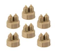 INOOMP 6pièces Kit Bouchons de Bouteille Aquarium DIY Bouchons Plastiques à Vis Rapide pour Système Diffuseur Compatibles Réacteurs Faits Maison Étanches et Durables Usage Professionnel