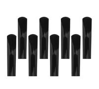 INOOMP 8 Pièces Anches de Saxophone Alto en Résine Noire 2,5 Force Durabilité Améliorée Remplacement Polyvalent pour Étudiants Débutants Pratique Musicale
