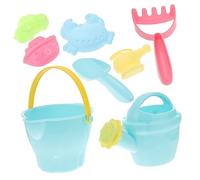 INOOMP 8 Pièces Garçon Fille Seau Moules à Sable pour Amusement pour Créer des Châteaux de Sable Souvenirs Inoubliables Couleur Aléatoire