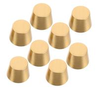 INOOMP 8 Pièces Laiton pour Planche à Découper et Plateau Supports Coniques Stables pour Meubles Boîtes à Bijoux et Présentoirs Accessoires et Élégants