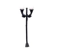 INOOMP 8 Pièces Modèle de Lampadaire Mini Lampe Décorative en Plastique Noir, pour Modèle de Rue, Décoration de Bureau Pot de Fleurs, Micro Paysage et Maquette Style Plusieurs Styles