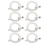 INOOMP 8 Pièces Tuyau de Rechange pour Irrigateur Buccal Blanc en Plastique Léger et Résistant pour Usage Domestique et Voyages D'affaires