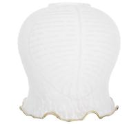 INOOMP Abat-jour Givré en Verre pour Lampe E27, Décoration Intérieure Simple, Couvre-lampe Résistant, Style Épuré, Adapté pour Maison et Bibliothèque