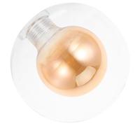 INOOMP Abat-jour Mural en Verre Clair Double Couche, Globe Rond Moderne pour Salon, Diffuseur de Lumière Maximale, Cache-ampoule Décoratif et Élégant