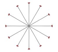 INOOMP Accessoires Volatilité des Arômes 12 Pièces en Rotin de Cœur en Bois pour Diffuseur Parfum Maison, Décoratif et Rafraîchissant Air Salon Cuisine