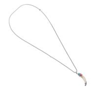 INOOMP Acier Titane Collier Dent de Loup Pendentif pour Hommes et Femmes | Style Viking, Finition Luxueuse, Détail Soigné, Usage Quotidien Décontracté, Pièce Statement