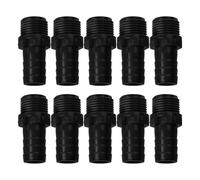 INOOMP Adaptateur de Tuyau en PVC 10pcs pour Robinet de Jardin, Raccords Rapides Étanches et Solide, pour Arrosage Flexible en Extérieur