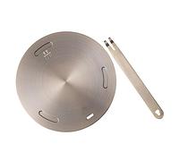 INOOMP Adaptateur Plaque Induction Surface Lisse en Acier Inoxydable et Alliage D'aluminium et Petit Volume pour Diffuseur de Chaleur de Cuisinière à Gaz