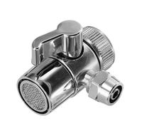 INOOMP Adaptateur Robinet d'Évier 21,5 MM Vanne de Dérivation pour Tuyau PE 3/8 Raccord pour Machine à Laver et Jardin