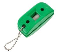 INOOMP Affûteur de Patins à Glace en Pierre Blanche Double Usage, Plastique Solide, Affûte Les Lames de Patins de Hockey, Portable Chaîne, pour Patineurs sur Glace en Couleur Aléatoire