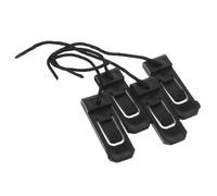 INOOMP Ailerons de Surf Clipables en Nylon Noir 4 Pièces 4,3 X 1,3 Cm, Ensemble de Rechange pour Paddleboard Gonflable, Accessoire de Planche de Surf pour Activités Nautiques et Plage