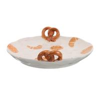 INOOMP Assiette Décorative en Céramique Faite Main Design Unique, pour Servir Desserts et Salades, Assiettes Apéritif Colorées et Pratiques