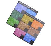 INOOMP Autocollants Calendrier 2026 Colorés pour Agenda - 12 Onglets Mensuels Adhésifs Épaissis, Intercalaires Organisateurs pour Planificateur de Bureau et Journaux, Index pour Suivi