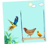 INOOMP Balançoire pour Perroquet Grand Oiseau Pont Suspendu Créatif Support Debout pour Mordre et Reposer