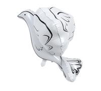 INOOMP Ballon Colombe 4d en Aluminium Blanc, Décoration de Fête et Mariage, Accessoire de Cérémonie, Ballon Gonflable Rapide pour Anniversaire et Événement, Décor de Photographie