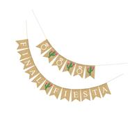 INOOMP Bannière Suspendue en Lin à Queue D’hirondelle pour Mariage, Décor Rustique 1 Ensemble Réutilisable pour Fête, Bannière Décorative Coton Naturel pour Cérémonie et Célébration