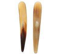 INOOMP Bâtons d'Acupression en Corne de Bœuf Naturelle, Lot de 2, pour Massage Corporel et Soulagement des Douleurs Musculaires