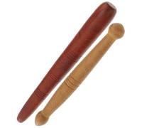 INOOMP Bâtons de Massage en Bois 2 Pcs, Masseur de Points D'acupuncture pour Pieds, Outil de Réflexologie Plantaire Multifonction, Massage Corporel, Stimulation des Points D'acupression,