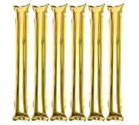INOOMP Bâtons D'encouragement Gonflables en Aluminium Or Lot de 6 Accessoire de Fête Léger Amplifiant L'ambiance pour Coupe du Monde et Événements Sportifs