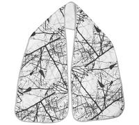 INOOMP Bavoir pour Personnes Âgées Unisexe Lavable et Imperméable en Tissu Écharpe 160 Cm, Protection Repas, Bavoir Dignité pour Seniors Hommes et Femmes à Domicile ou Extérieur