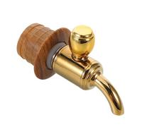 INOOMP Bec verseur du distributeur d'eau, robinet à vin, remplacement du robinet du refroidisseur, bois vintage, bouchon en plastique, pour fûts de vin blanc et spiritueux