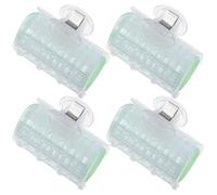 INOOMP Bigoudis Auto-agrippants Grand Format, Lot de 4 Pièces en Plastique, Boucles Naturelles sans Chaleur, Accessoires Coiffure pour Frange Aérienne et Coiffage Maison