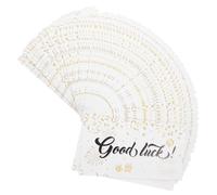 INOOMP Billets de Tombola en Papier Cartonné Lisse, Paquet de 300 Billets Vierges pour Tirages Sort et Ventes aux Enchères, Format 14d-50 Feuilles par Pack, pour Événements, Concours