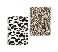 INOOMP Bloc-notes à Spirale A5 Papier Polypropylène pour Étudiants 2pcs pour Prise de Notes et Gestion Temps à Vacances