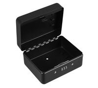 INOOMP Boîte à Clés Murale à Combinaison 6 Crochets en Acier Noir Armoire à Clés Sécurisée pour Voiture et Maison Organisateur Robuste pour Agences Immobilières et Bureaux Rangement