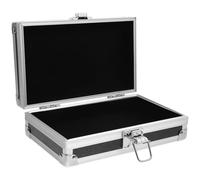 INOOMP Boîte à Outils en Alliage D'aluminium Noire Multifonctionnelle Coins Arrondis, Facile à Fermer, Rangement en Extérieur Bureau