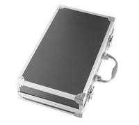 INOOMP Boîte à Outils en Alliage D'aluminium Noire Poignée, Rangement Multi-Usage et Doublure en Mousse Protectrice, Capacité Adaptée pour Instruments et Papeterie, pour Salons