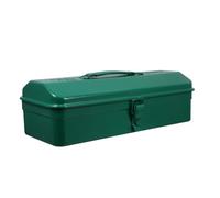 INOOMP Boîte à Outils Métallique Verte Robuste avec Serrure Caisse de Rangement pour Maison et Voiture Coffret Outil et Portable