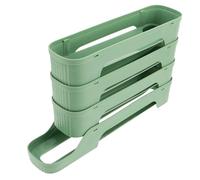 INOOMP Boîte à Œufs en Plastique Réutilisable, Support à Œufs pour Réfrigérateur, 4 Couches, Vert, Rectangulaire, Cuisine et Usage Domestique Quotidien