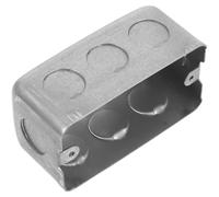 INOOMP Boîte de Jonction Électrique en Fer Argenté, Solution Sécurisée et Design Multifonctionnel, Boîte Étanche pour Prise Murale Extérieure