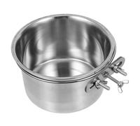 INOOMP Bol Acier Suspendu pour Chiens avec Support De Fixation Anti-débordement pour Cages Et Chenils pour Chiens