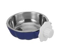 INOOMP Bol De Nourriture pour Perroquet Mangeoire Alimentation Petit Oiseau Bol De Nourriture pour Hamster Distributeur De Nourriture pour Perruche Bol d'eau Lapin Acier Inoxydable Bleu