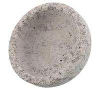 INOOMP Bol Rituel en Pierre Naturelle 14 Cm 400 Ml, Bol à Fumigation et Offrande D’eau, Décoration Sacrée Polyvalente pour Cérémonies Religieuses et Purification Spirituelle