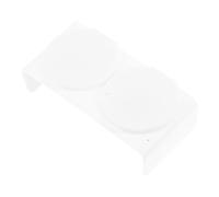 INOOMP Bol Trempage Ongles en Acrylique Double Trous 8 CM Couvercle Anti-Évaporation pour Artistes et Amateurs Manucure Pédicure