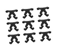 INOOMP Boucles De Fixation pour Cage à Lapin Et Hamster en Plastique Noir 6,8x1,5 Cm 24 Pièces Clips De Bord De Cage Accessoires pour Parc à Jeux Petits Animaux Maison Et Voyage