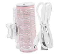 INOOMP Boucleur de Frange USB Rechargeable Chauffant Automatique Léger pour Cheveux Outil Coiffant Portable pour Femmes Friser sans Abîmer Adapté Cheveux Secs et Mouillés Rose